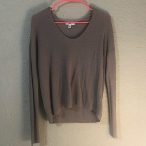BP Mauve Knit V-Neck Sweater